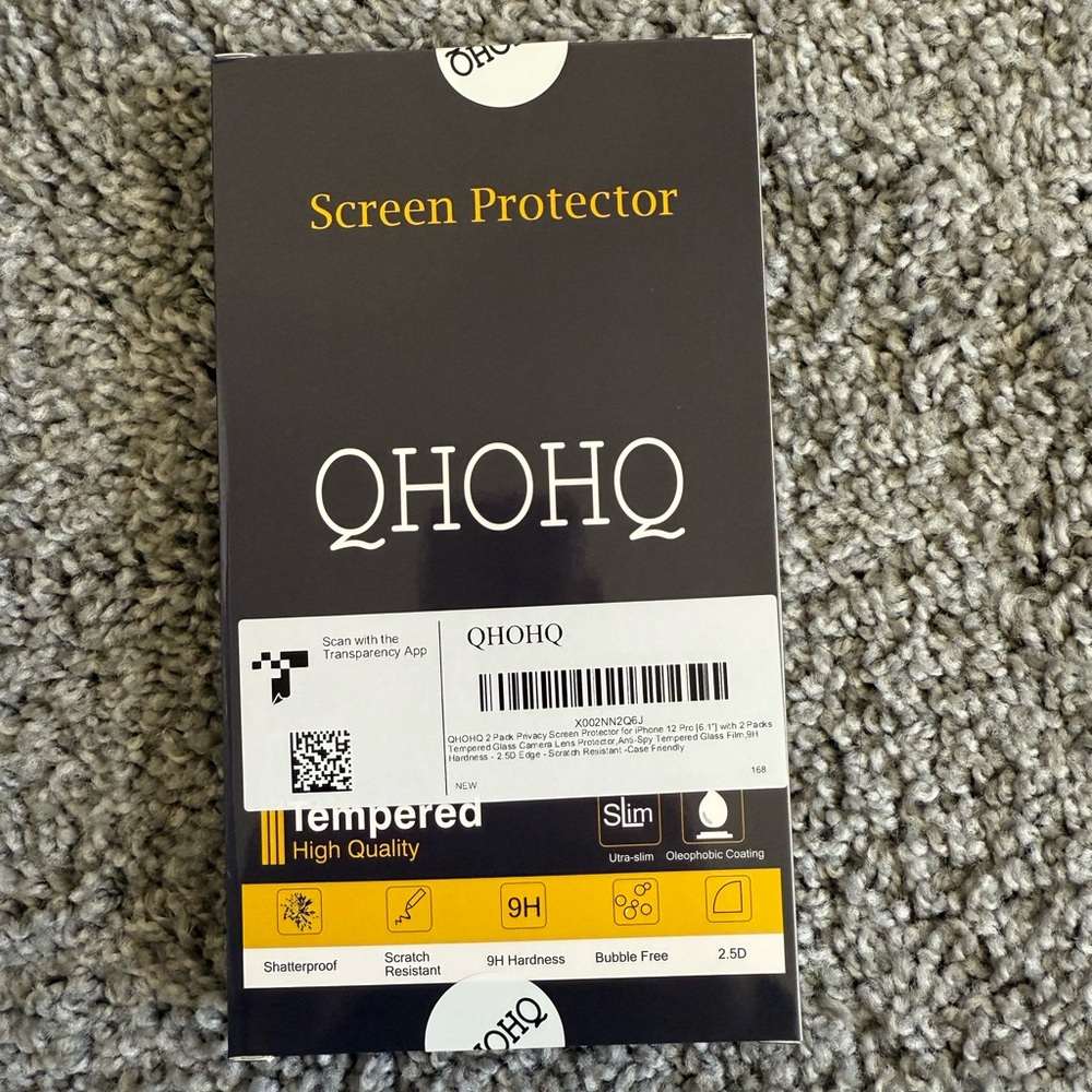 NIB/NWT iPhone 12 Pro Screen Protector